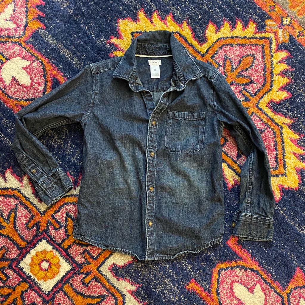 Euc Carter’s Denim Button Down